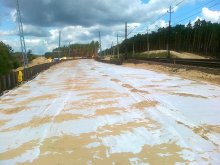 Bau des Umleitungsgleises Nr. 18 Kutno-Piła